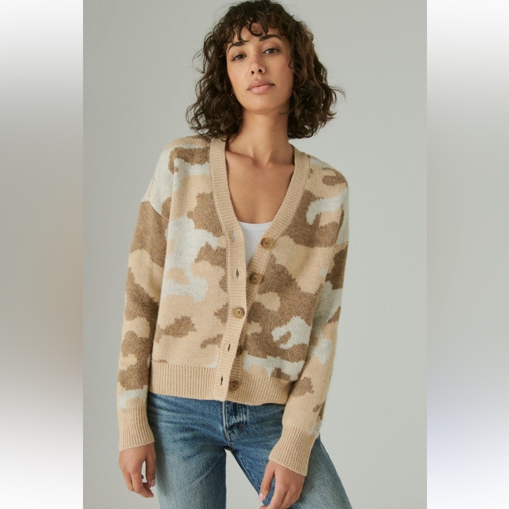 Lucky Brand Cardigan Sweater- Large